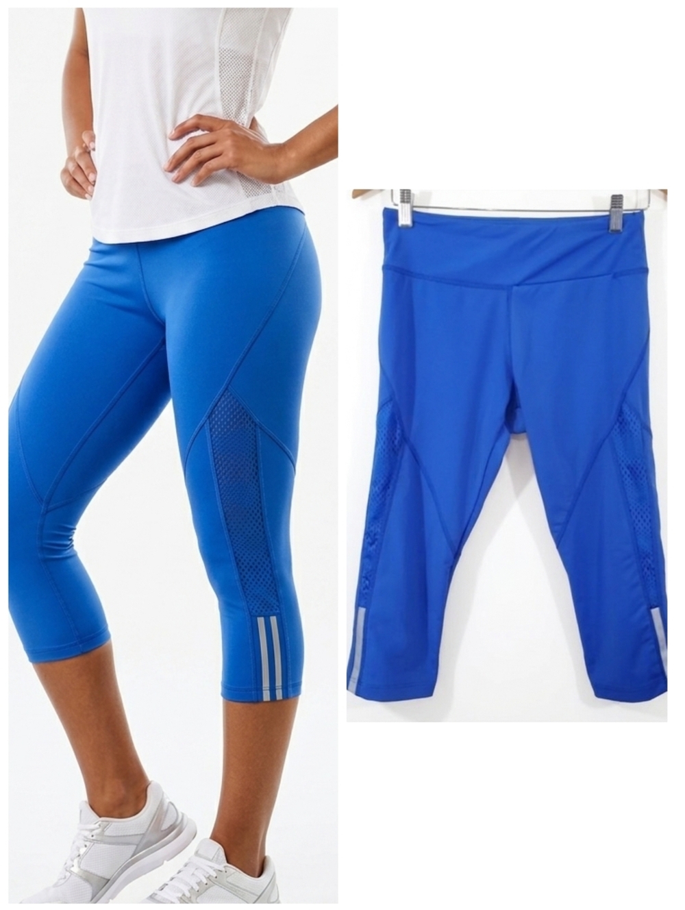 Marika blue athletic capri workout leggings Women's size medium